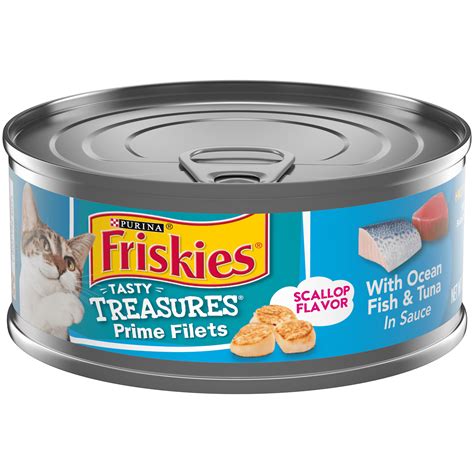 24 Pack Friskies Pate Wet Cat Food Tasty Treasures With Ocean Fish