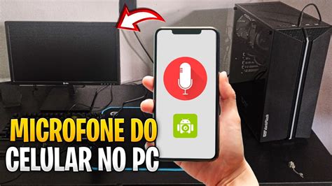 COMO USAR O CELULAR COMO MICROFONE NO PC SUPER FACIL E GRATIS YouTube