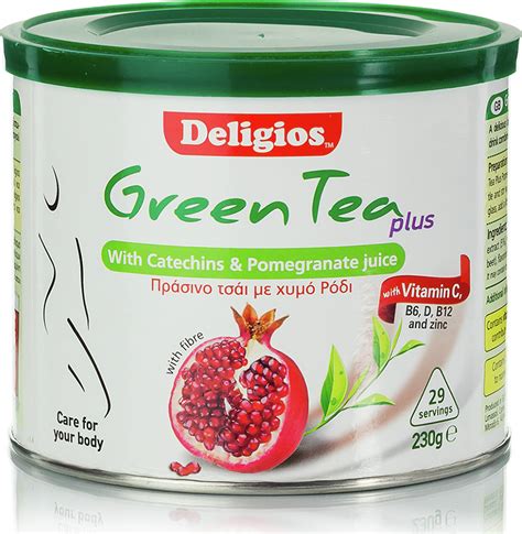 Deligios Green Tea Plus Ρόδι 230gr Skroutzgr