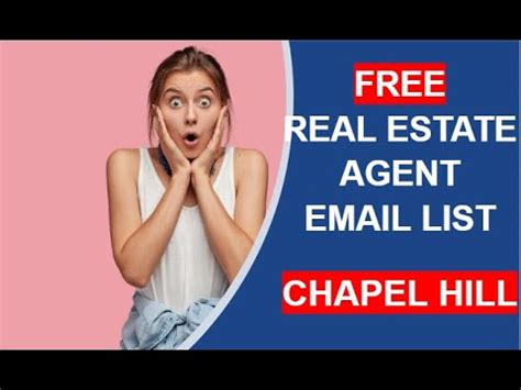 REAL ESTATE AGENT EMAIL LIST CHAPEL HILL NC REALTOR EMAIL LIST