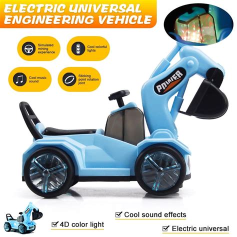 JUNWELL Car Toys for Toddlers, Electric Car with Bright Flashing 4D ...