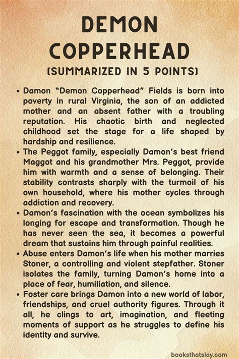 Demon Copperhead Summary, Characters and Themes