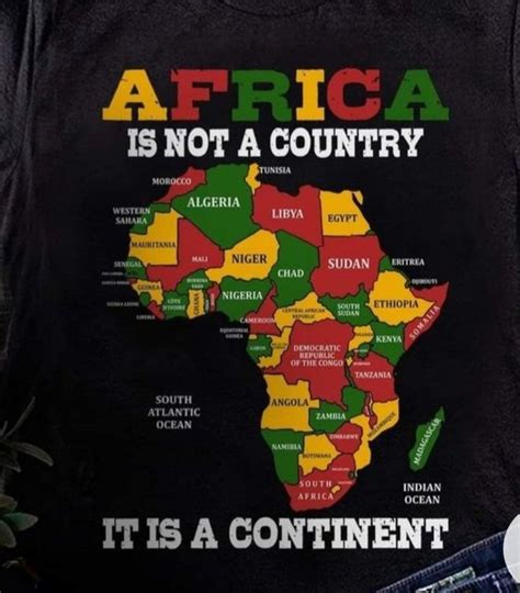 Africa Map T Shirt African History And Culture