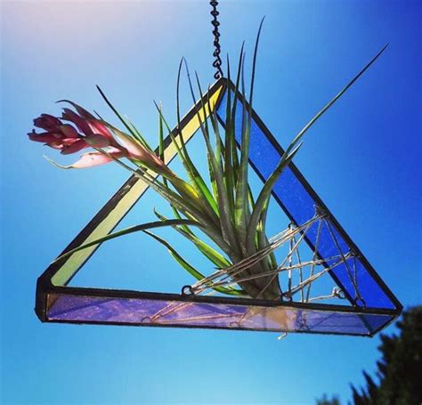 Stained Glass Airplant Stained Glass Ornaments Stained Glass Flowers