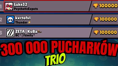 Najlepsze Trio WbiŁem Mu 1500 PucharkÓw Na Colcie Brawl Stars Polska