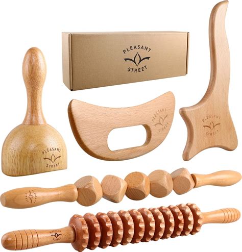 Wood Therapy Massage Tools 4 Pcs Wood Therapy Massage