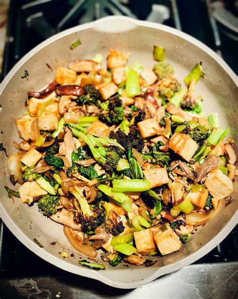 Tofu Stir Fry With Mushrooms Broccoli And Bok Choy Jessica Cording Nutrition