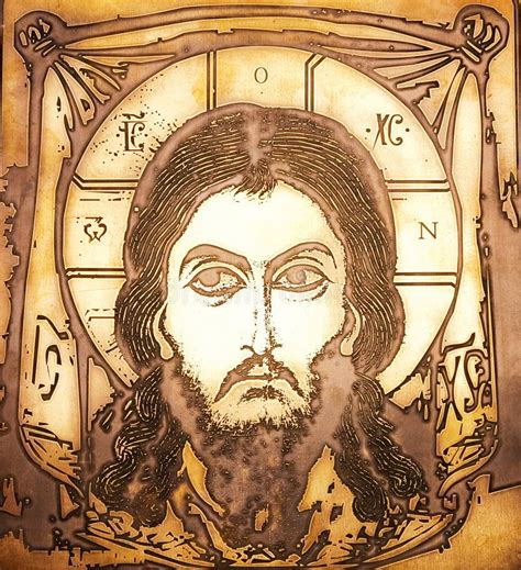 Portrait Of Jesus Holding The World Stock Image - Image of earth ...