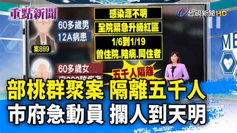 部桃群聚案 隔離五千人 市府急動員 攔人到天明【重點新聞】 20210125 Youtube