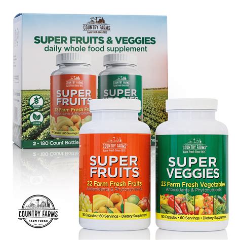 Country Farms Fruits And Vegetables Supplement Fruit And