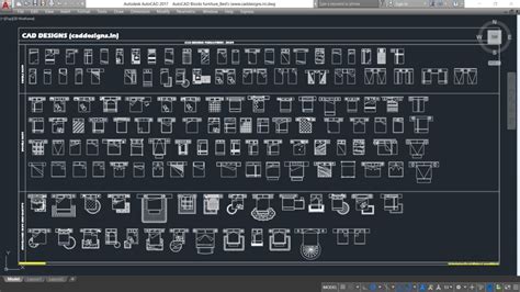Download Free Autocad Blocks File Furnitures Beds Cad Designs