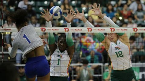 Uc Santa Barbara Sweeps Hawaii Women S Volleyball Team