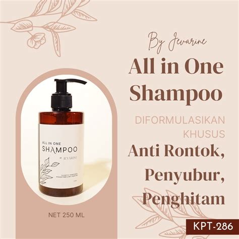 Jual Shampoo Jevarine All In One Shampoo Anti Rontok Penghitam Rambut