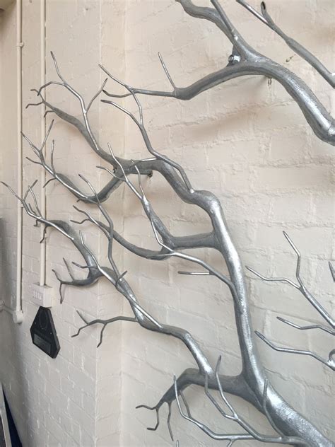 Metal Tree Branches Tree Wall Sculpture Made From Blacken Mild Steel