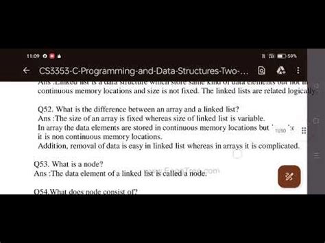 Be Btech Ec C Programming And Data Structures Ii Year Iii Sem