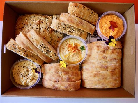 Flatbread and dip – 100 mile foodie