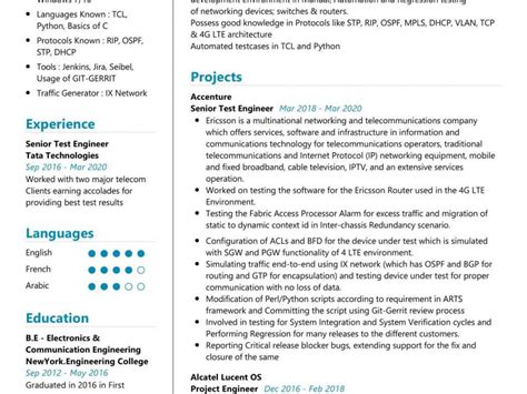 Senior Test Engineer Resume Sample In 2025 ResumeKraft