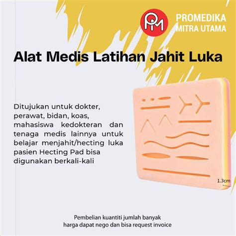 Jual Alat Medis Latihan Jahit Luka Suture Kit Hecting Pad Only