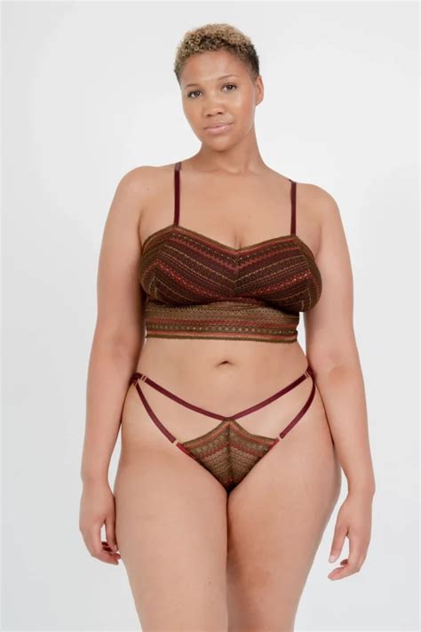 Supportive Longline Bralette Top In Nude Identity Lingerie