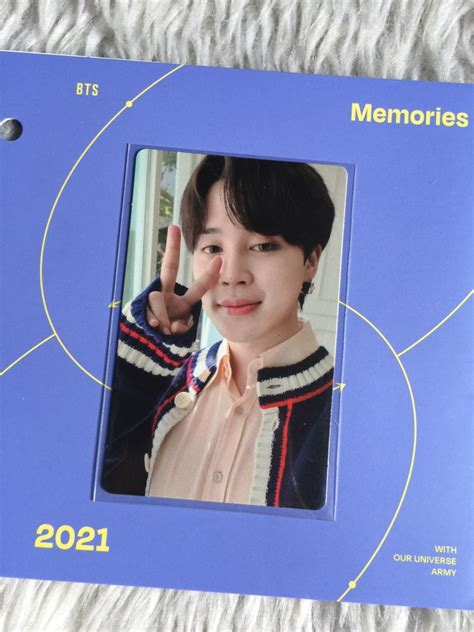 BTS Jimin Memories Of 2021 Bluray Photocard Hobbies Toys