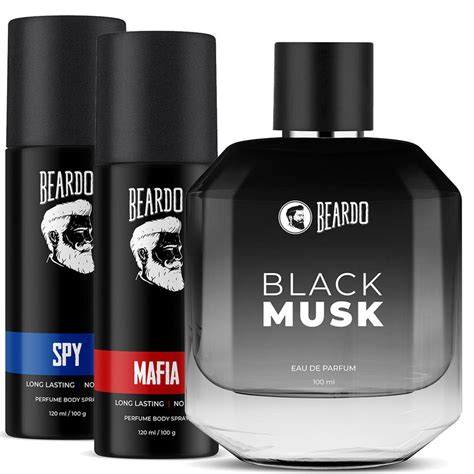 Buy Beardo Black Musk Eau De Parfum Edp And Mafia Spy Body Spray