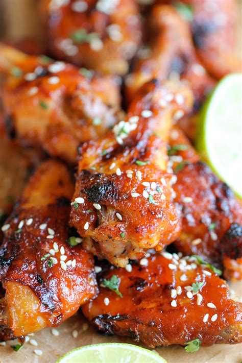 Baked Honey Sriracha Wings Damn Delicious