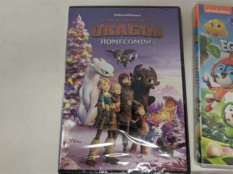 Assortment Of 3 How To Train Your Dragon Homecoming Dvd Nickelodeon Top Wing Eggcellent