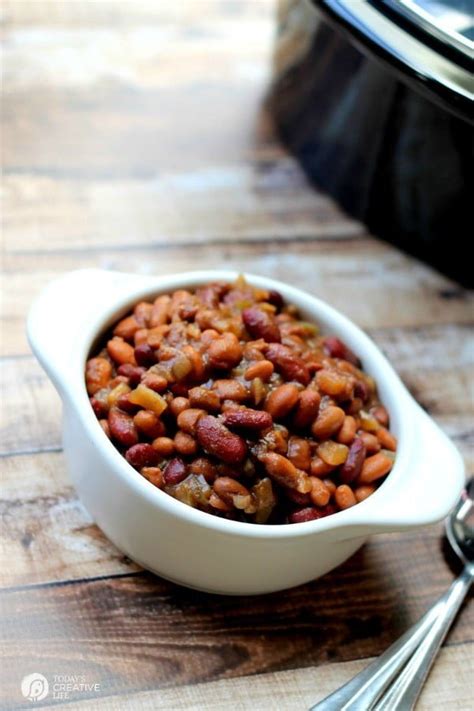 Slow Cooker BBQ Baked Beans - Today's Creative Life