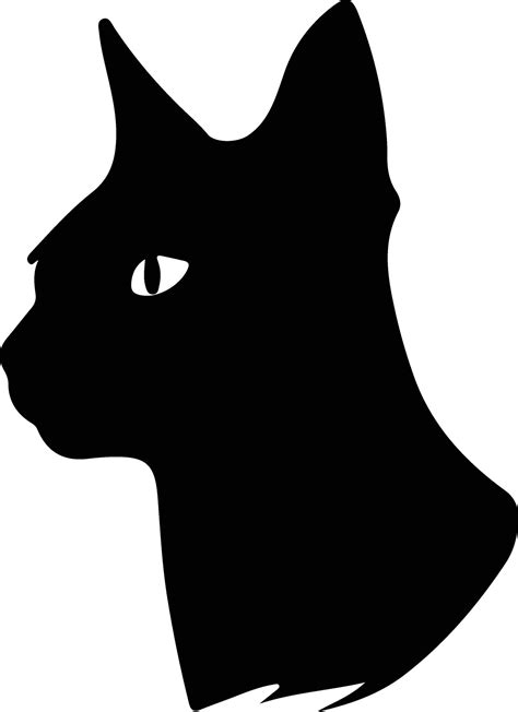 Siamese Cat silhouette portrait 38487542 Vector Art at Vecteezy