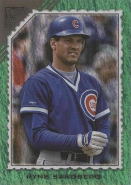 Topps Gallery Green Pattern Ryne Sandberg For Sale