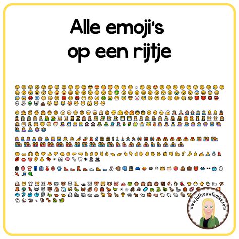 Alle Emoji S Op Een Rijtje Juffrouw Femke