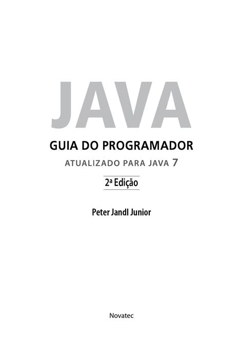 Java Guia do Programador 2ª Edição by Novatec Editora Issuu