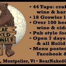 Bear Naked Growler Restaurant River St Montpelier Vt Usa