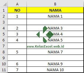 6 Rumus Excel Untuk Membuat Nomor Urut Penomoran Otomatis