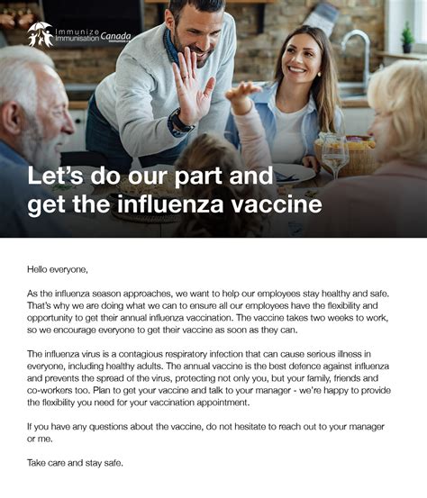 Influenza Immunization Employer Toolkit Immunizecanada