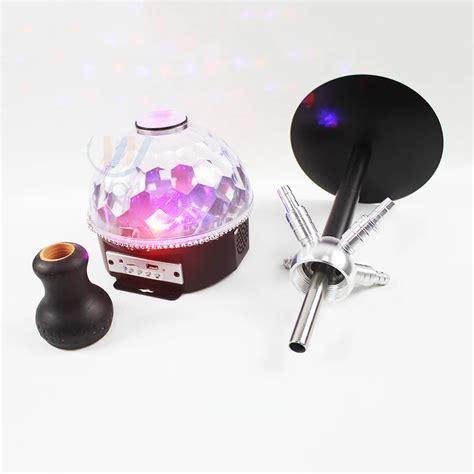 Electronic With Usb Charger Bluetooth Speaker Music Play Led Disco Stage Lights Shisha Narguile