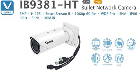 Vivotek Ib Ht Camara Ip Bullet Exterior Mp Poe At Af Smart Ir