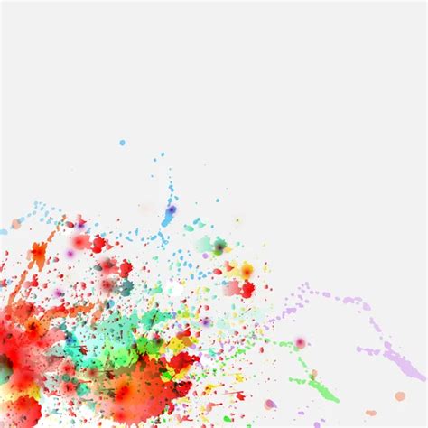 Color Paint Splashes Stock Vector By Lukiyanovilya