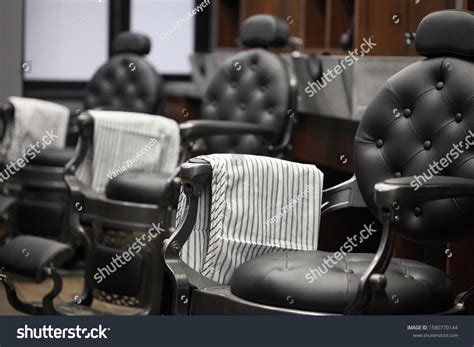 Stylish Vintage Barber Chair Barbershop Theme Stock Photo (Edit Now ...