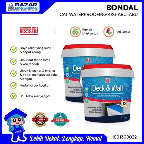 Jual Bondall Cat Anti Bocor Tembok Dinding Waterproofing Membrane