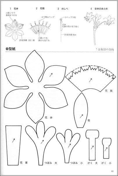 Orchid Flower Template 9D6 Nel 2024 Fiori Di Carta Fiori Di Stoffa