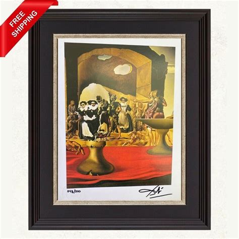 Salvador Dali Slave Market Original Hand Signed Print With Coa