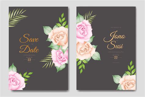 Wedding Invitation Template Graphic by ningsihretno262 · Creative Fabrica