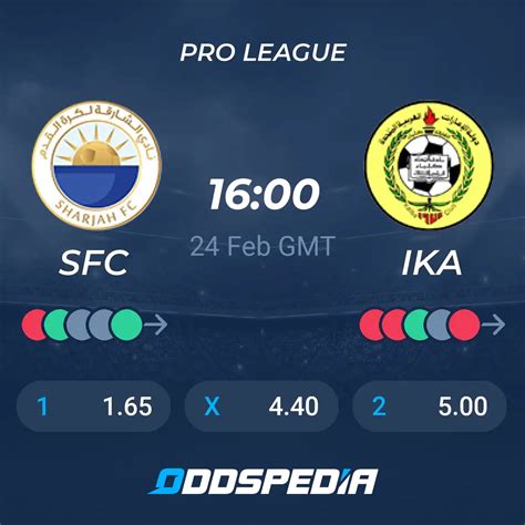 Al Sharjah Vs Al Ittihad Kalba Predictions Odds Live Score Stats