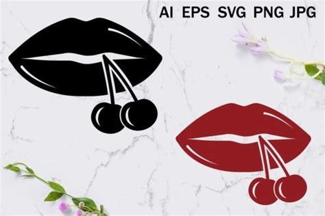 Women S Lips For Svg Print Svg Kiss Graphic By Lesinka · Creative Fabrica