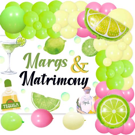 Margs And Matrimony Backdrop Balloon Garland Arch Kit Bachelorette