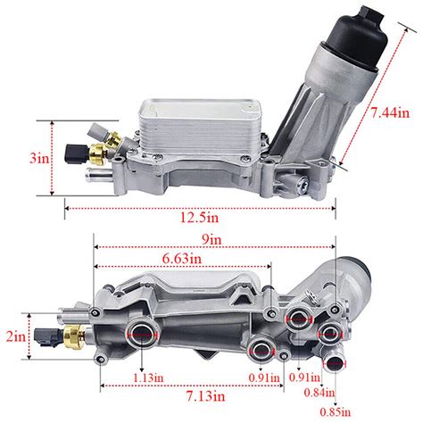 Aluminum Housing Oil Filter Assembly For Jeep Dodge