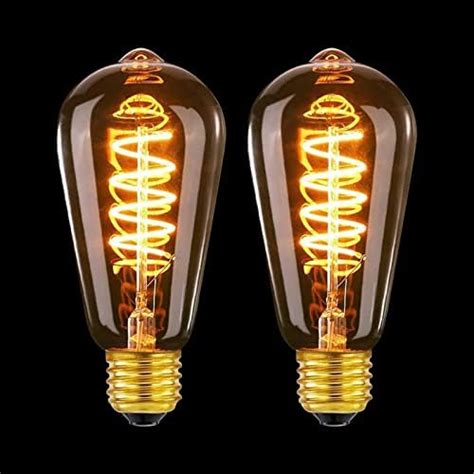 Woowtt Edison Light Bulb 6 Pack Classic Antique Bulb Style Dimmable