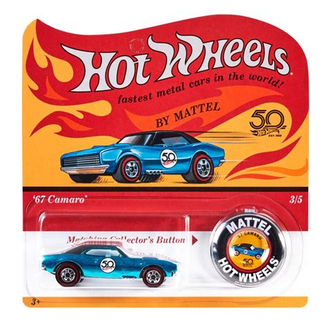 Hot Wheels 2018 50th Anniversary Originals Collection Redline Button Set