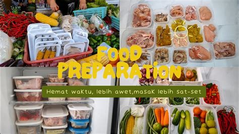 Food Preparation Belanja Mingguan Penyimpanan Sayur Dan Daging